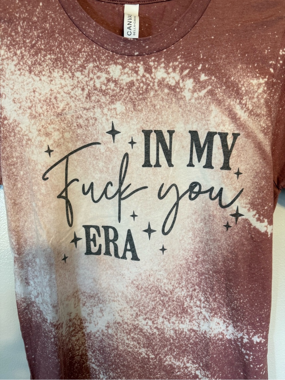 BLEACHED SWEAR WORD T SHIRT - Picture 2 of 4